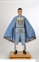  Photos Man in Historical Dress 26 16th century Blue suit Historical Clothing a poses blue cloak whole body 0009.jpg
